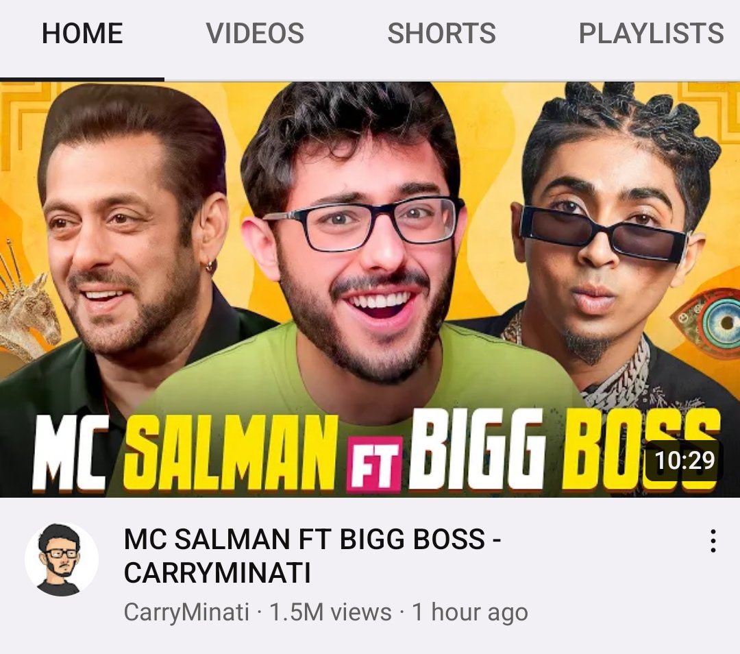 What a title @CarryMinati 😂

#SalmanKhan