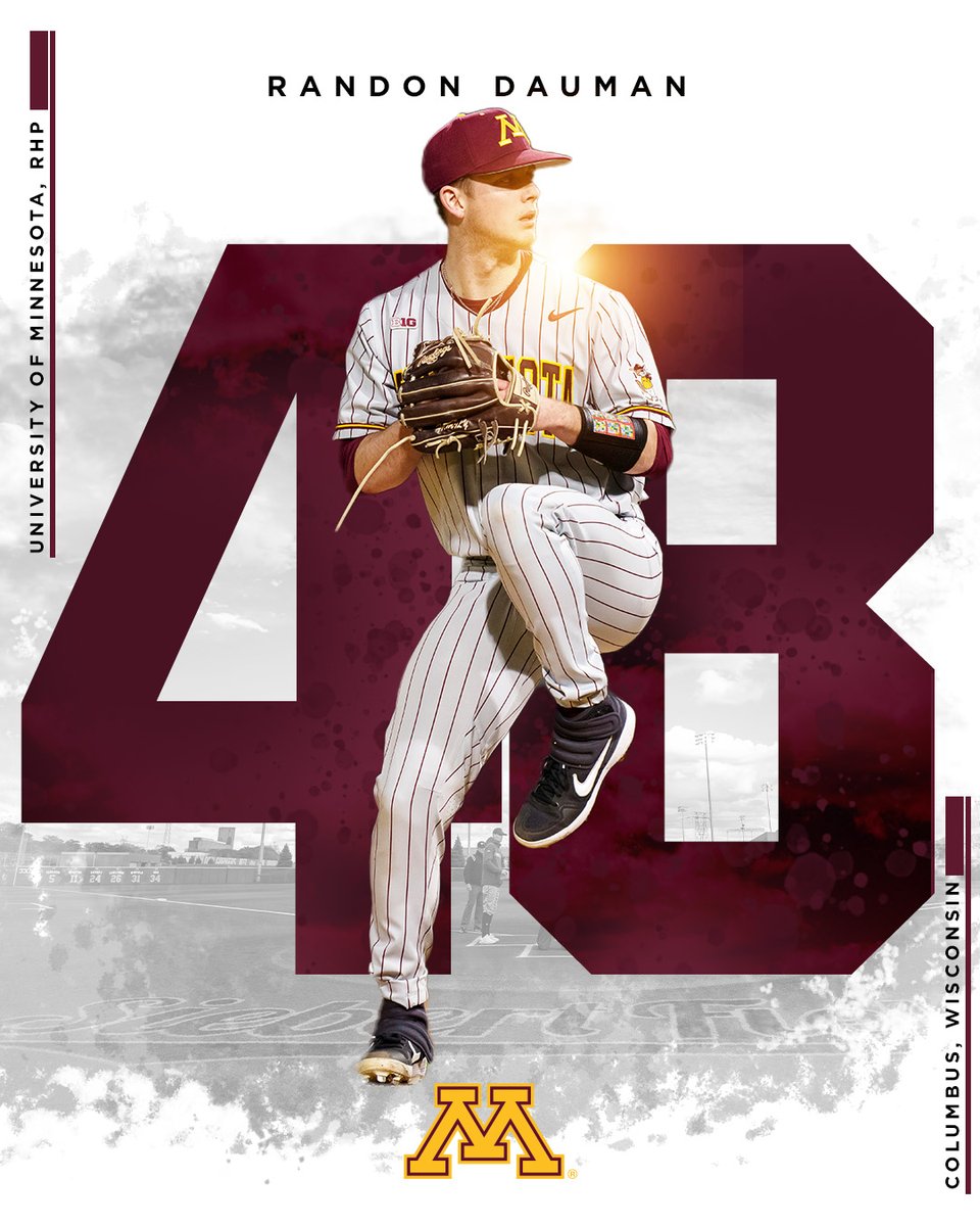 GopherBaseball's tweet photo. 𝗦𝗲𝗻𝗶𝗼𝗿 𝗦𝗲𝗻𝗱𝗼𝗳𝗳 

A pitcher from Columbus, Wis., Dauman made 19 appearances in his Minnesota career, striking out 13 in 14 innings pitched. He's the 2022/23 Phil Isaackson Teammate of the Year and earned the 2023 Pinky McNamara Award.

Thanks for everything, Randon! https://t.co/yXbeahseqK