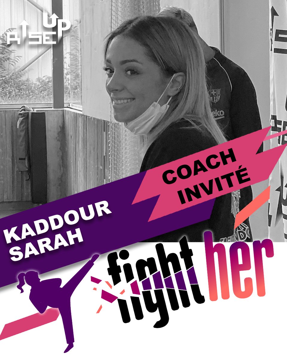 RiseUpAsso's tweet photo. La championne du Monde K-1 pro Sarah Kaddour sera présente samedi pour #FightHer! Elle partagera son expérience de championne avec les jeunes fighteuses en les initiant au kickboxing 👊

#kickboxing #boxe #glorykickboxing #education #championne #boxetraining #kickboxingtraining https://t.co/WlEGHtymol