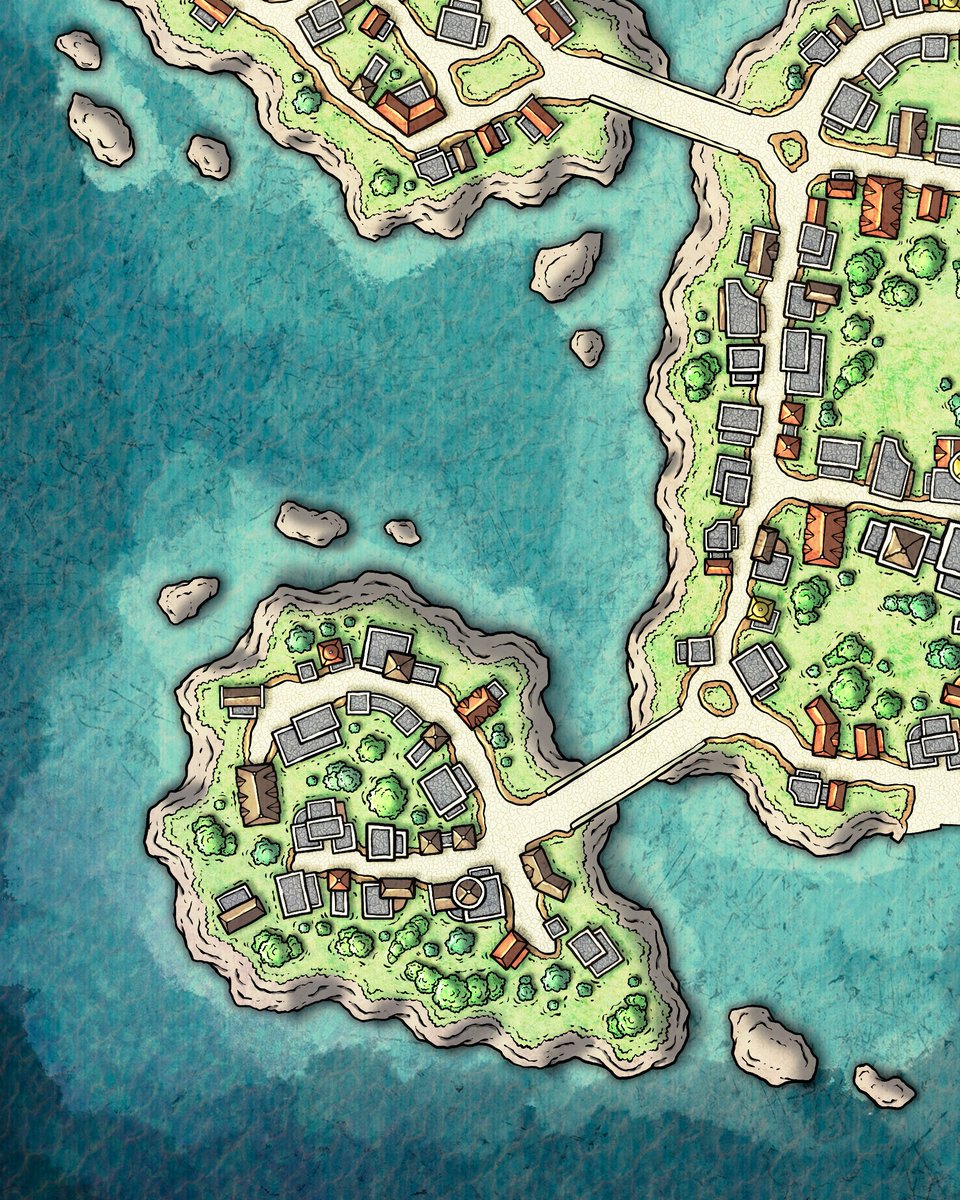 Drownguard City 

#fantasymap #mapmaking #fantasypainting #dungeonmasterlife #ttrpg #dungeonsanddragons5e #dnd5e #dungeonmaster