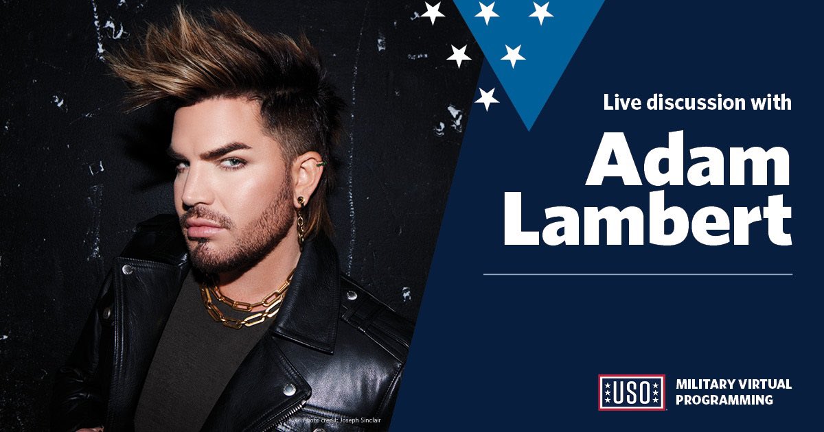 USO Northwest (@usonorthwest) on Twitter photo To kick off Pride Month, tune in Thursday, June 1 at 12n EST to watch service members and military spouses have a live discussion with <a href="/adamlambert/">ADAM LAMBERT</a>.
Register here: fal.cn/3yzDG To kick off Pride Month, tune in Thursday, June 1 at 12n EST to watch service members and military spouses have a live discussion with <a href="/adamlambert/">ADAM LAMBERT</a>.
Register here: fal.cn/3yzDG