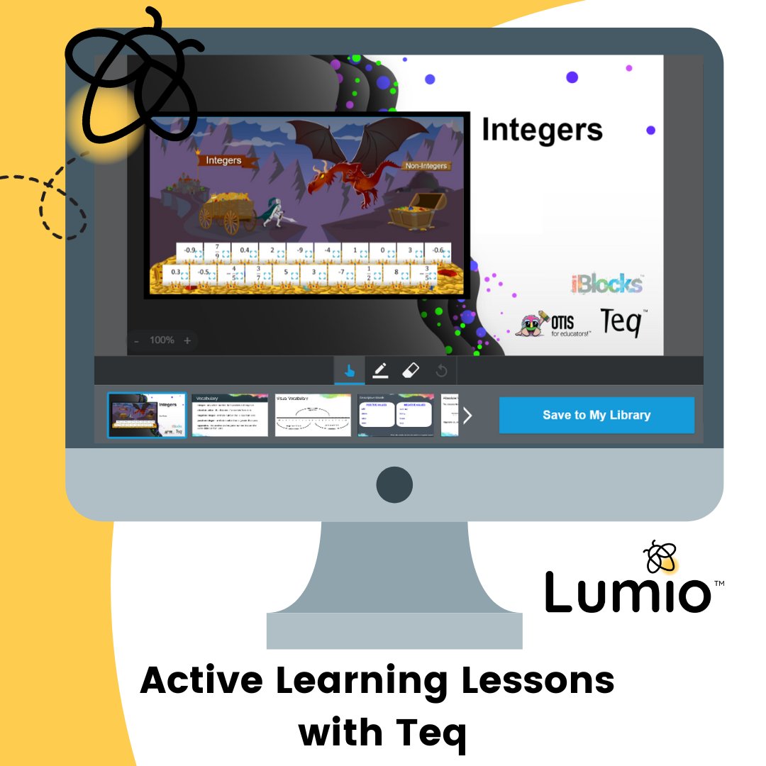 Did you know that we have an Active Learning category of resources in Lumio that is powered by Teq <a href="/OTIS4educators/">OTIS for educators</a> ?! These resources cover a variety of subjects &amp; are filled with interactive engaging activities for your students. 

Check it out here: bit.ly/420ei7O