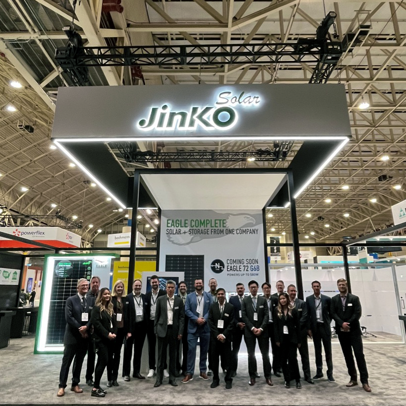 Jinko_US's tweet photo. Thank you to @USCleanPower for hosting another amazing show. The #JinkoSolarUS team had a great time catching up with customers. We look forward to seeing you at the next #CLEANPOWER23! https://t.co/ozz3POR45M