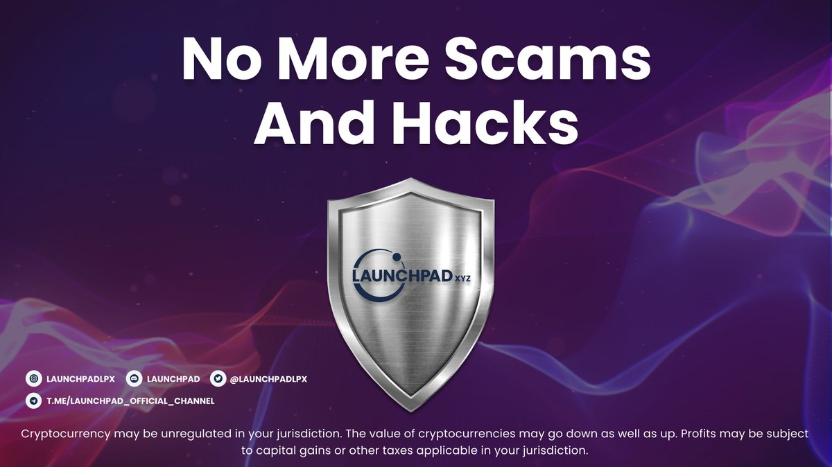 Leave the scam worries behind and join Launchpad XYZ! 🛡️

With in-house #Presales and secured #Web3Wallet, you can trade without fear of scams, hacks, or dangerous websites 🚀💪

Join our #Presale now and trade with peace of mind ⬇️

bit.ly/LaunchpadTw