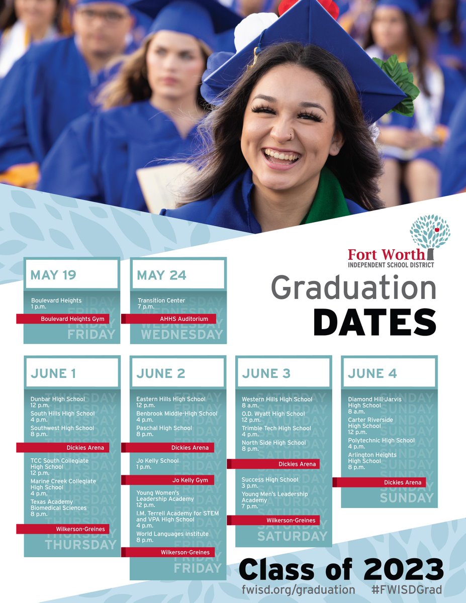 Fort Worth Independent School District on Twitter "Save the date