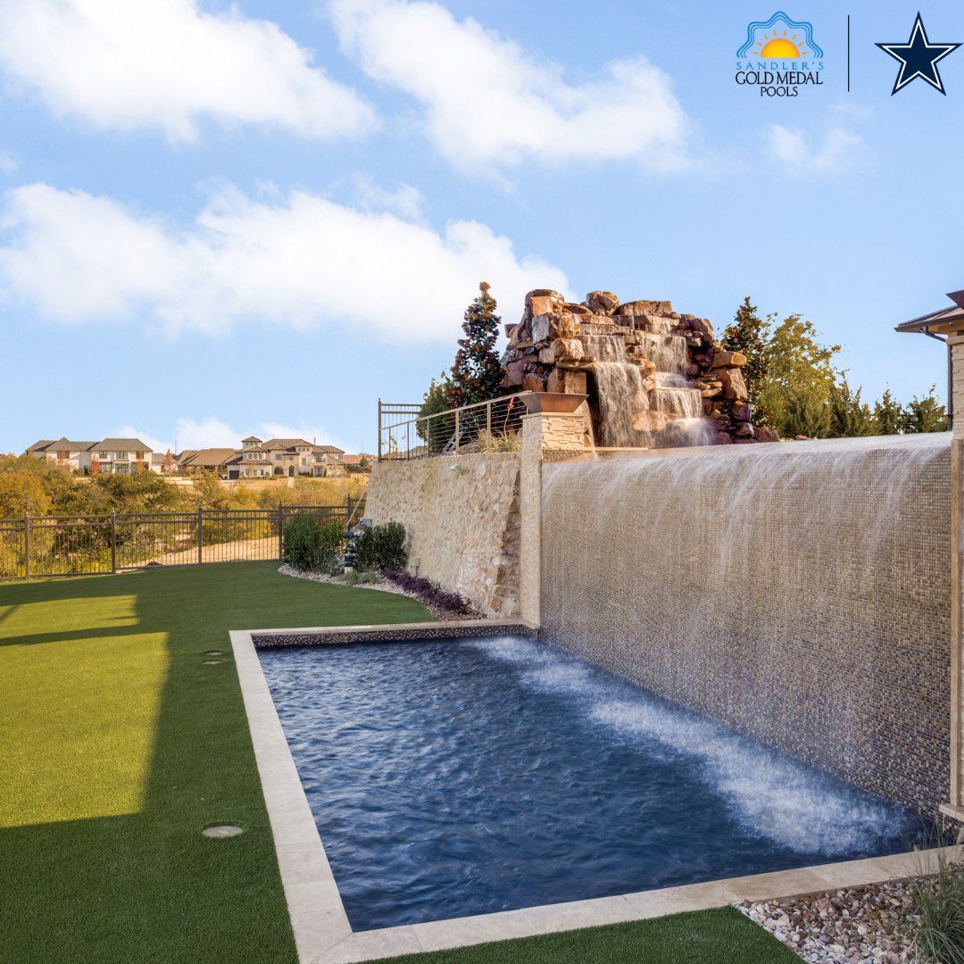 This backyard is a true oasis. Escape to paradise every day with your own backyard pool. Click the link below goldmedalpools.com/get-started/ #GoldMedalPools #texaspools #luxurypools #PoolBuilder #PoolConstruction #PoolsAndSpas #PoolView #PoolsofInstagram #CustomPools