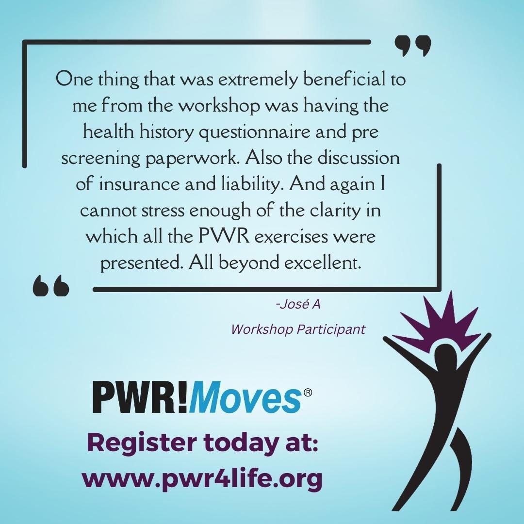 There's still time to attend our June 19th PWR!Moves Therapist Recertification Workshop! Register now here:

pwr4life.org/register-refre…

Or Link in Bio

#pwr4life #physicaltherapists #occupationaltherapists #pwrvirtualworkshops #pwrrecertification