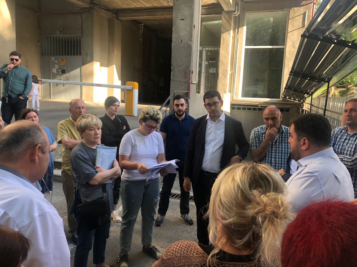 We joined the citizens' protest against the chaotic development at 11 Mikeladze Street. We are fighting for the cancellation of the construction permit, in order to built a green, recreational space in this place. #AnnaDolidzeForthePeople