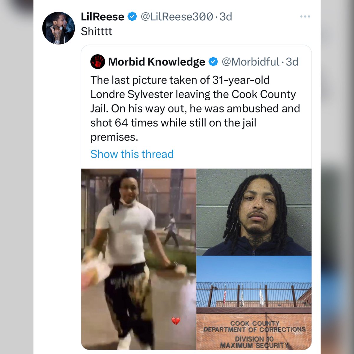Poetik Flakko on Twitter "Lil Reese Reacts To KTS Dre Getting Shot 64