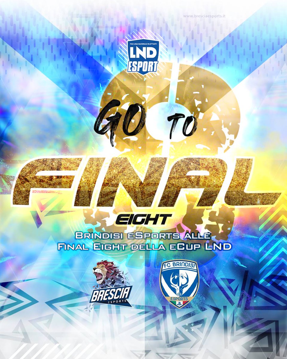 Brescia_eSports's tweet photo. Con la vittoria della #finale #playoff, il nostro Team di #fifaproclub, che rappresenterร il Brindisi eSports, vola alle Final Eight della eCup LND.
โช๏ธ
#bresciaesports #brindisifc #iosonobrindisi #brindisiesports #lnd #Indesport #brindisicalcio #leganazionaledilettanti https://t.co/K7FtzY8Eqi