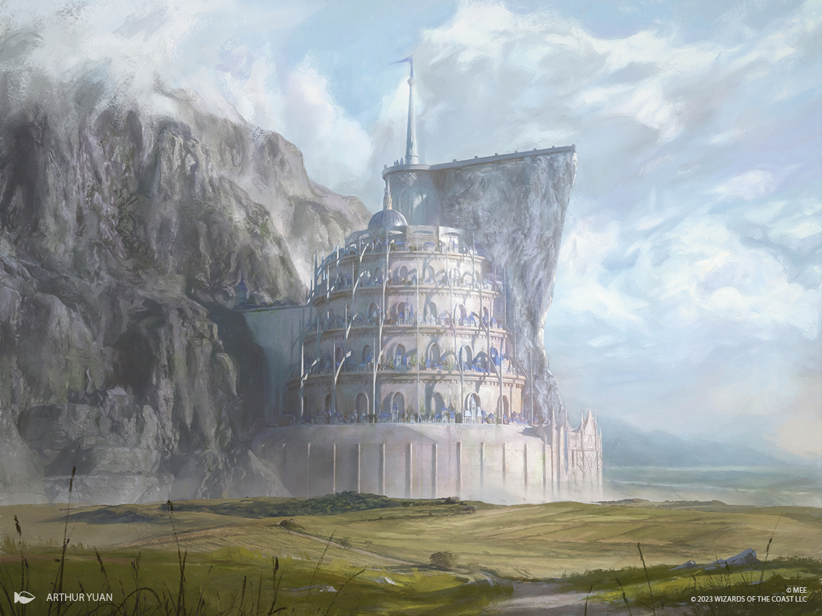 MTG Arena on X: Minas Tirith 🎨: Arthur Yuan #MTGxLOTR