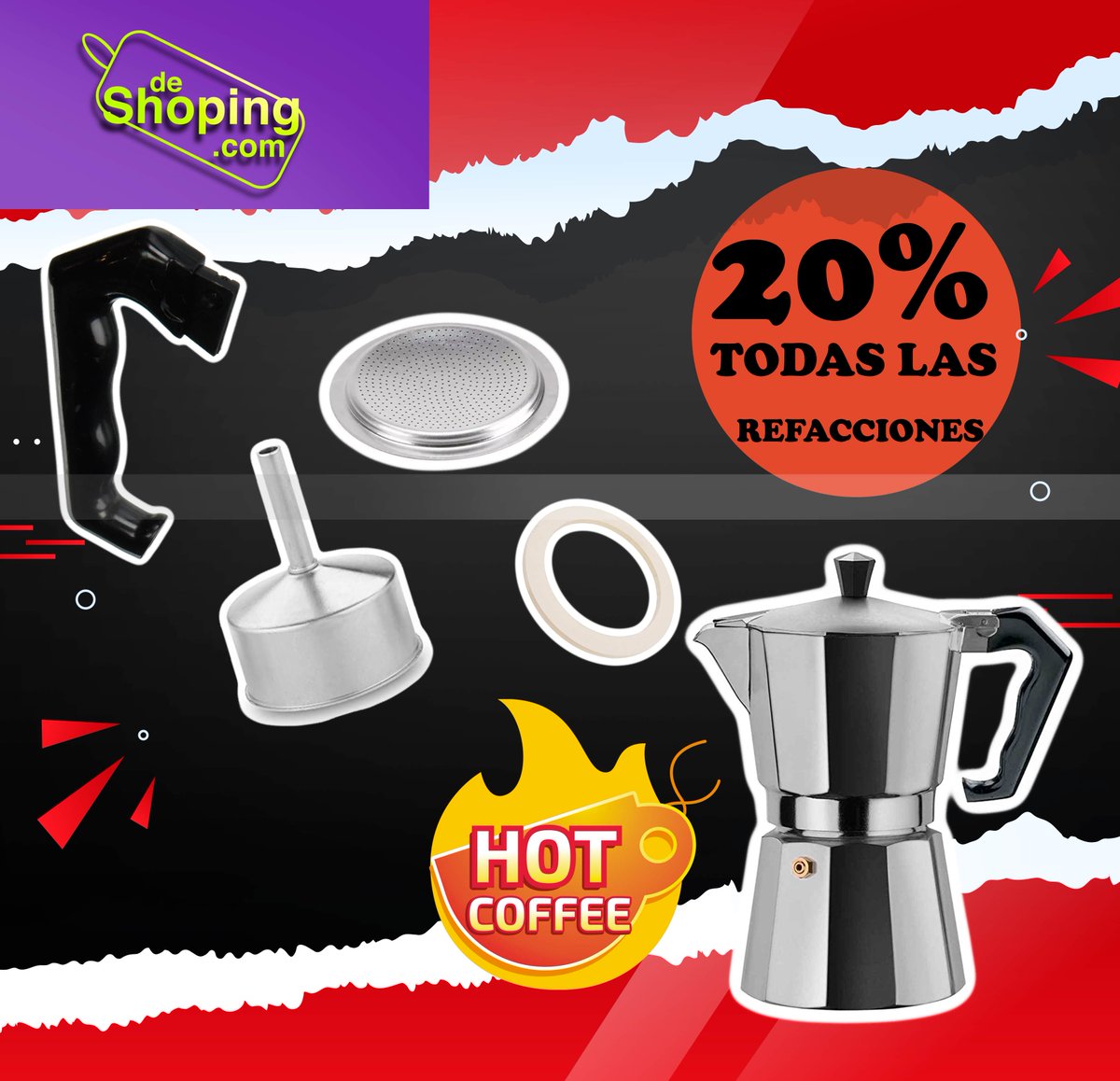 🔥 Refacciones con 20% De DESCUENTO🔥
Termos, Prensas y Más

▶️ Deshoping.com ◀️

#hotsale #promo #compraenlinea