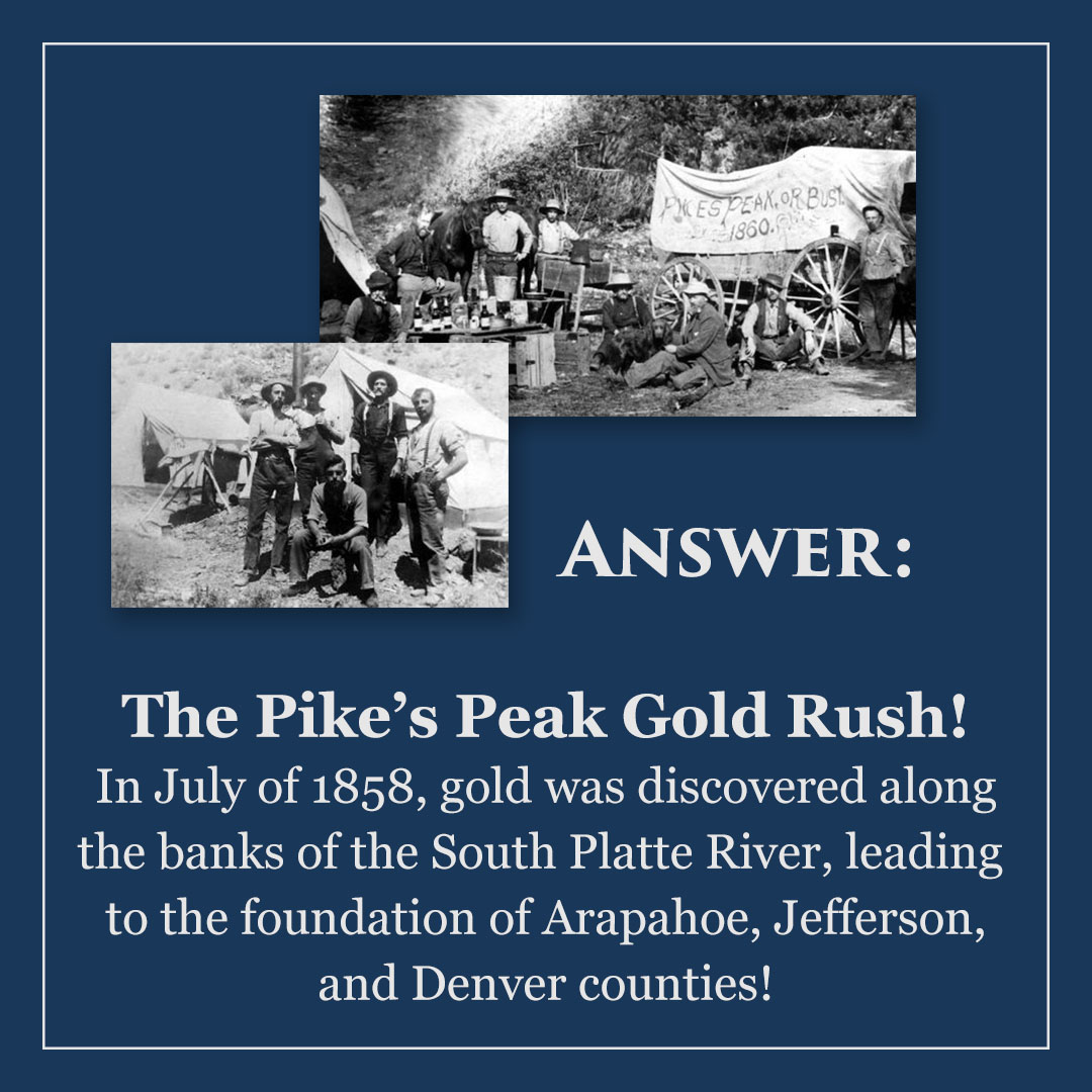 ArapahoeCU's tweet photo. TRIVIA TUESDAY – Do you know which major event in Colorado history started in Englewood?  Click through the pictures below for the answer! https://t.co/5NuOsp2Ep0