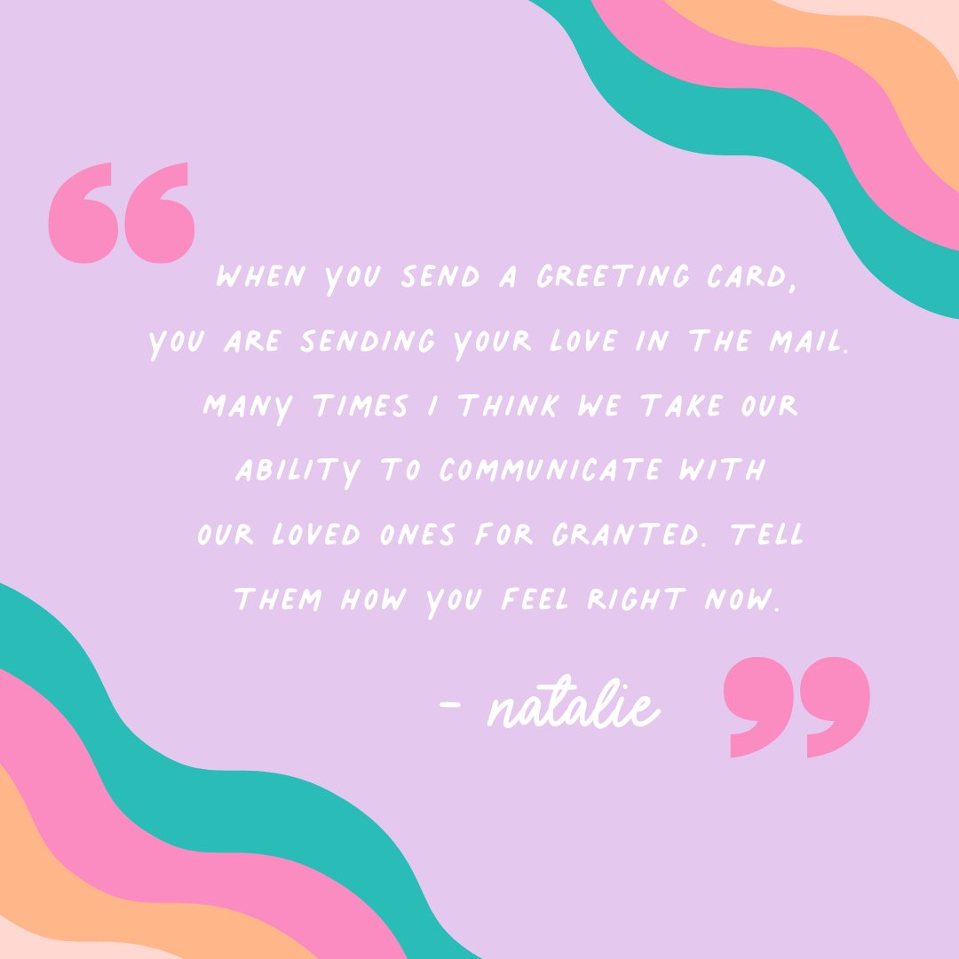 I feel like many times we take communication for granted. Life is busy, I get it, I am right there with you. But, what if we took the time to write out a greeting card for a loved one this week? Just one card can have a huge impact. By recognizing the value of communication and