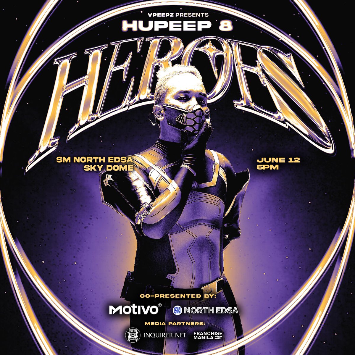 JusuaveCasts's tweet photo. “Come”
Hupeep 8: HEROES
SM North EDSA Sky Dome
June 12, 2023
6 PM
Tickets
Pre-selling:
Regular: P850
VIP: P1,500
Door price:
Regular: P1,000
VIP: P1,800
Message me for tickets to avail pre-selling tickets!
#UPeepz #Hupeep #BodyRock2023 https://t.co/e4GP9qZuYC