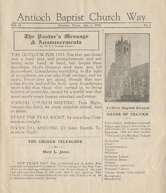 houstonlibrary's tweet image. #HPLGregory digital collections are growing with the editions of the Antioch Baptist Church Way newsletter thanks to a grant from @US_IMLS  #OneHoustonOneLibrary #ILoveHPL 😍