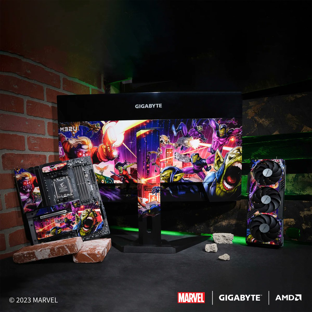 Fight those shapeshifting Skrull with @Marvel Guardians of the Galaxy! #AORUSUnleashed @AMDGaming 

Want to win this custom @AMDRyzen X670E motherboard, @amdradeon RX 7900 XTX graphics card, and monitor set? Enter here: gigabyte.com/us/aorus-unlea…