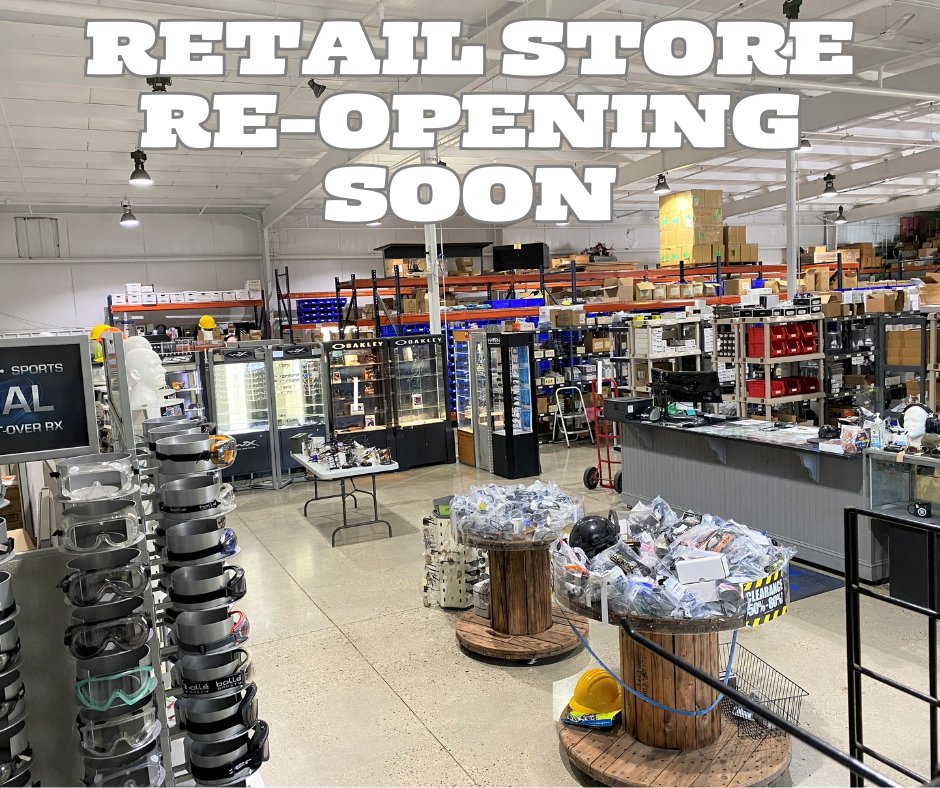 It's a work in progress, but we aim to reopen the Safety Glasses USA retail store in Three Rivers, MI, soon. So in the next several days, you can shop for your favorite safety eyewear, sunglasses, and safety equipment. More information to follow soon.