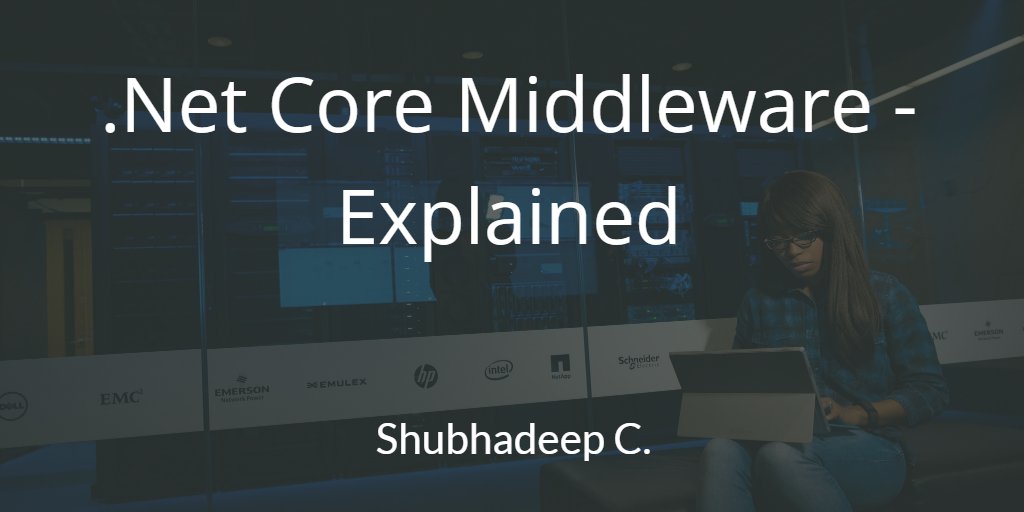 I just published .Net Core Middleware Explained link.medium.com/r2qfJgo6dAb 
#aspnetcore #dotnetcore #SoftwareEngineering #middleware #SoftwareDeveloper #softwarearchitect