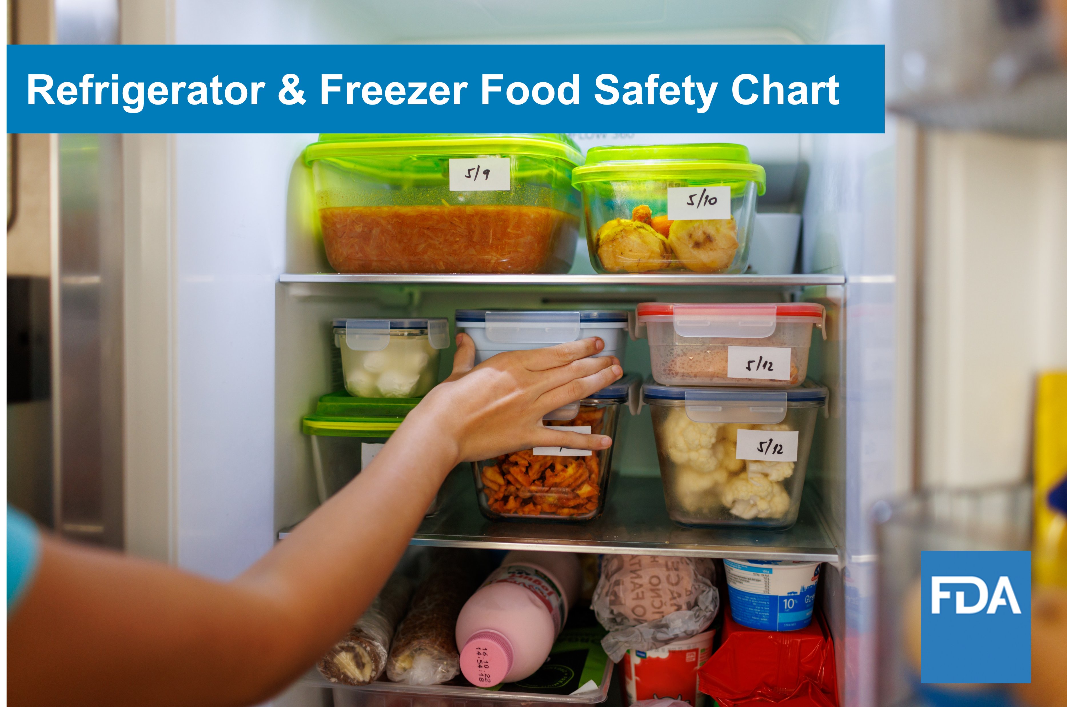 Storing food in the freezer