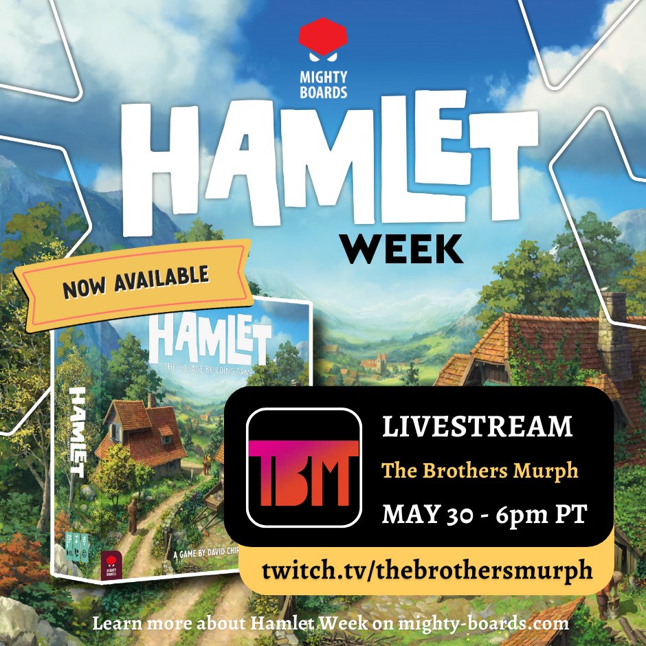 mighty_boards's tweet photo. Join @BrothersMurph tonight for some Hamlet fun on stream! 😍
https://t.co/VNNjgxkwqt
#hamletweek https://t.co/Ybw9Cgwecf