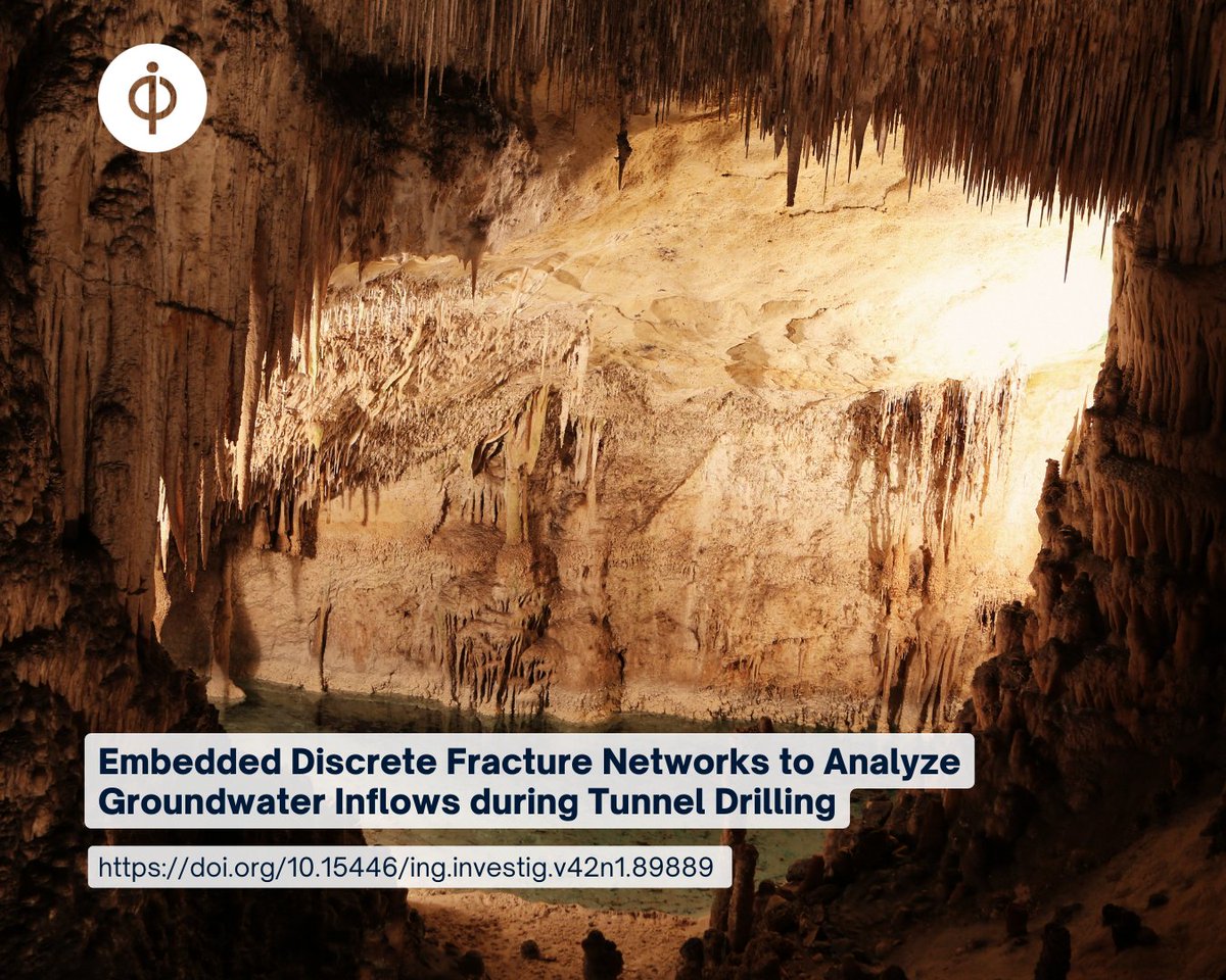 IeIJournalUNAL's tweet image. 🚇💦 Unveiling the impact of tunnels on #groundwaterflow! This research by Piña et al. introduces synthetic DFNs for analyzing inflows in fractured zones. Explore the study&apos;s findings and their implications: doi.org/10.15446/ing.i…  #TunnelDrilling
@PrensaUNAL  @BlindLancelot