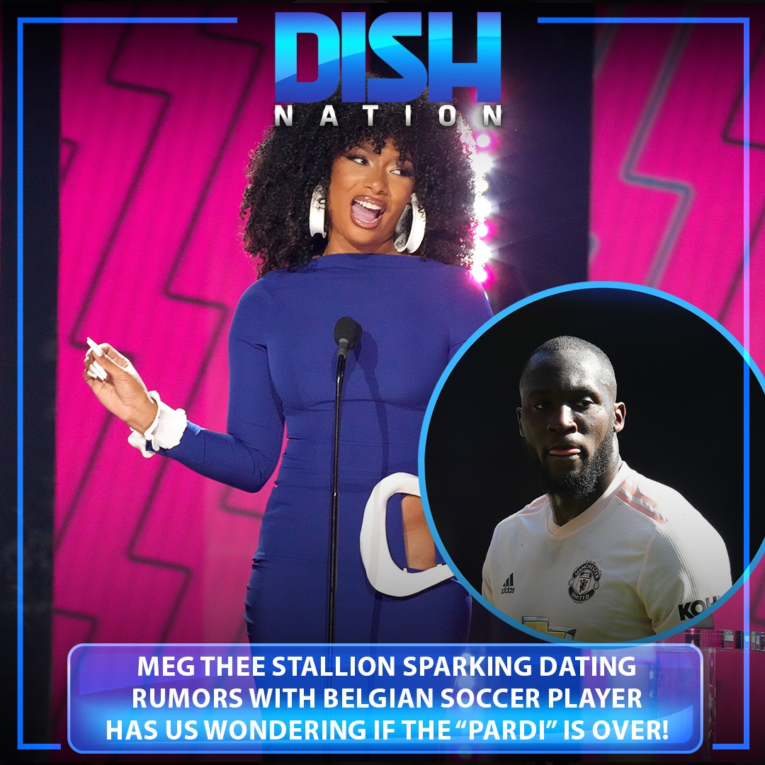 SideDishTV_'s tweet photo. Does Megan Thee Stallion have a new boo?!
The "Hot Girl" & soccer player Romelu Lukaku were spotted at his teammateโs wedding together in Italy over the weekend, sparking dating rumors. Plus, social media sleuths suspect Meg even attended one of his soccer matches! #SmashAlert https://t.co/MSJ3KzL6cV