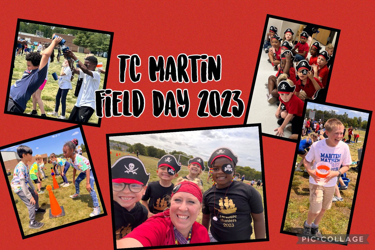 TC Martin Tigers 🐯 had an AMAZING field day!  Thank you to all of the parent volunteers, TSHS JR ROTC students and especially Martin PE teacher Mrs. Genua!! It was a day full of fun, friendly competition and…pirates? Yes! Pirates! 🏴‍☠️ #TigerProud #TeamMartin