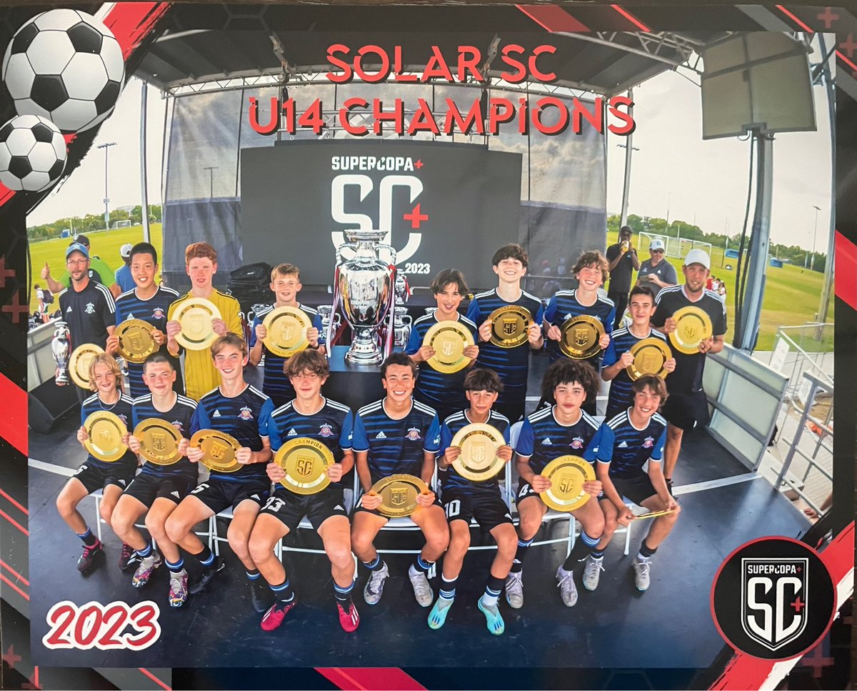 .@TheSuperCopa #U14 Champions @SolarSoccerClub 2009 Academy. Way to go, boys! Proud of y’all. #wearesolar #solarproud #solarnation