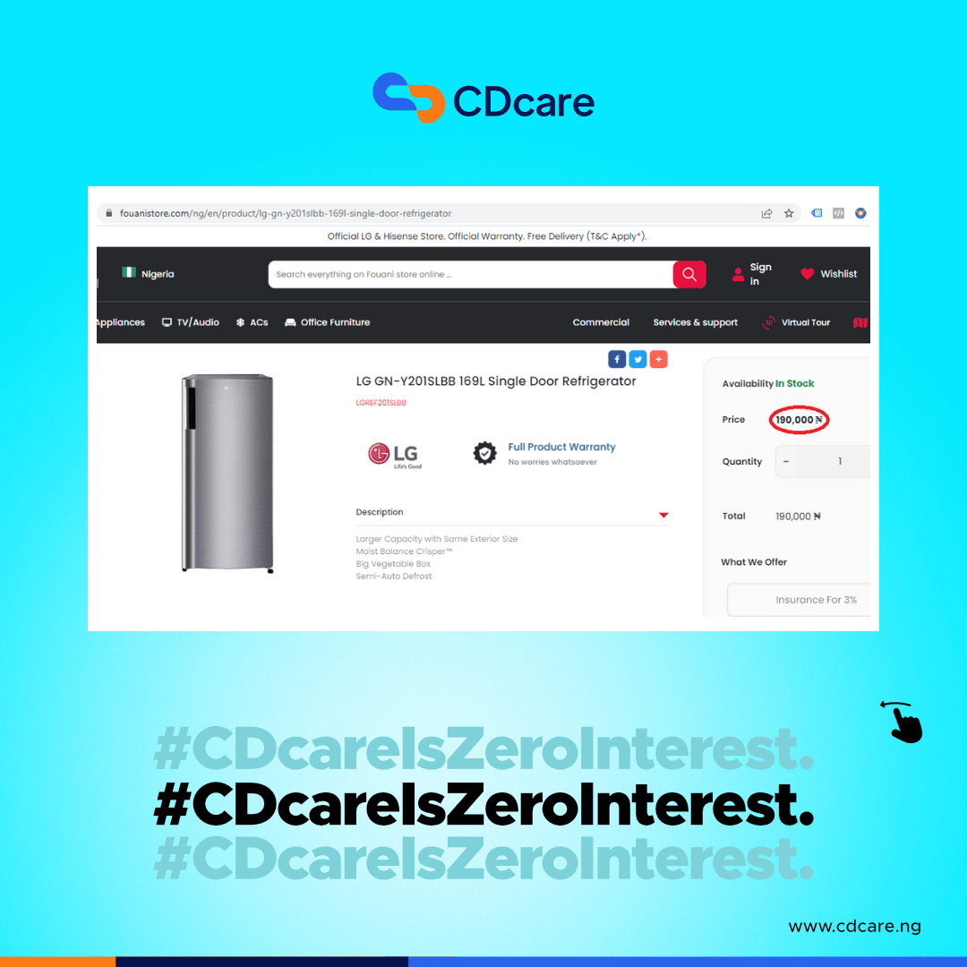 CDcareNG's tweet photo. All items on the CDcare app are sold at normal market price when you compare our prices with leading Nigeria suppliers.
Visit https://t.co/rgqDFXzOlT to start paying small small today
#CDcareIsZeroInterest #paysmallsmall #ZeroInterest #normalmarketprice #savetopaylater https://t.co/AkiCIo502u