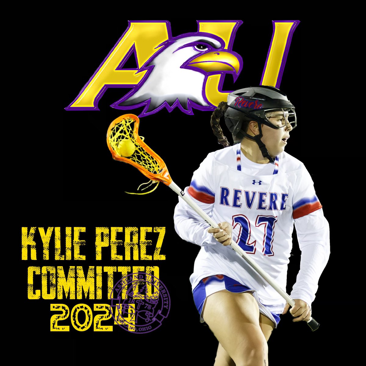 Revere_GirlsLax's tweet photo. It is with so much pride to announce  Junior Kylie Perez has committed to play at Ashland University!! We are so proud of you Kylie!! Ashland is getting a good one! 

@revereminutemen @Coach_SeanK @Maxim_Lacrosse @SportsKee1 https://t.co/KJKMZkFb9r