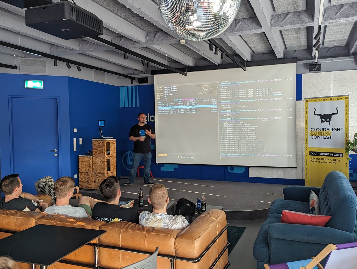 Cloud Native Linz (@cloudnativelinz) on Twitter photo We are kicking it off in the <a href="/Cloudflightio/">Cloudflight</a> offices with a demo on k8sgpt from the maintainer of the project @ThSchue π We are kicking it off in the <a href="/Cloudflightio/">Cloudflight</a> offices with a demo on k8sgpt from the maintainer of the project @ThSchue π