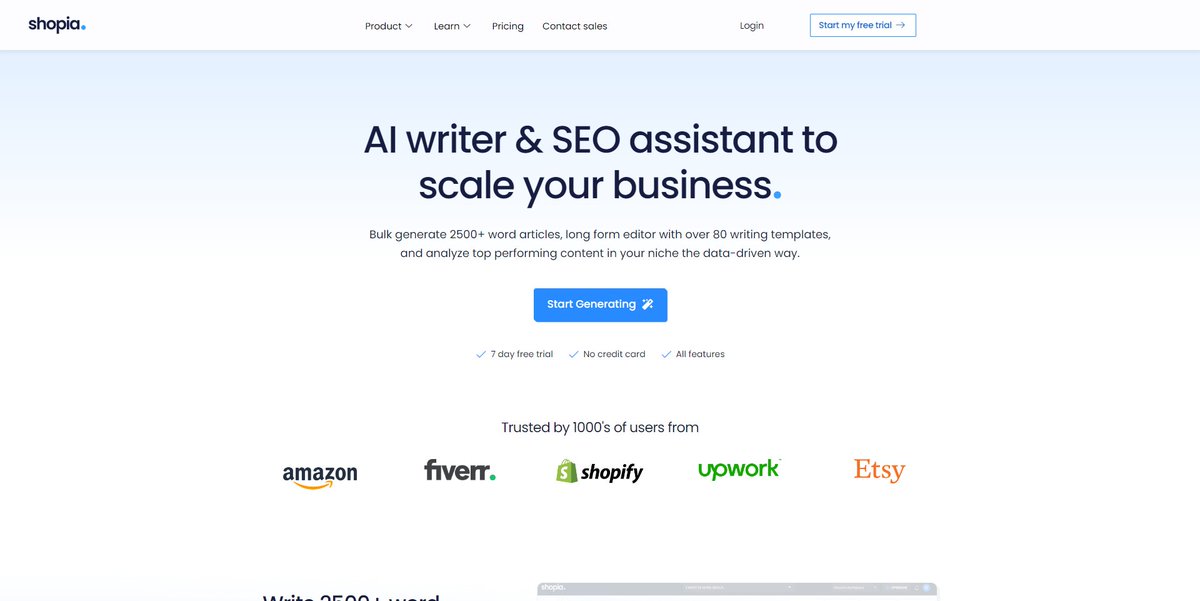 AImazingTools's tweet photo. Tool of the day : Shopia

I must say, #Shopia is truly groundbreaking. It uses #AI to quickly create SEO-optimized product descriptions &amp; blog articles, all while saving time and money. 
👉 https://t.co/qKqkJlfIXm #eCommerce #ContentCreation https://t.co/DDHLMVYXel
