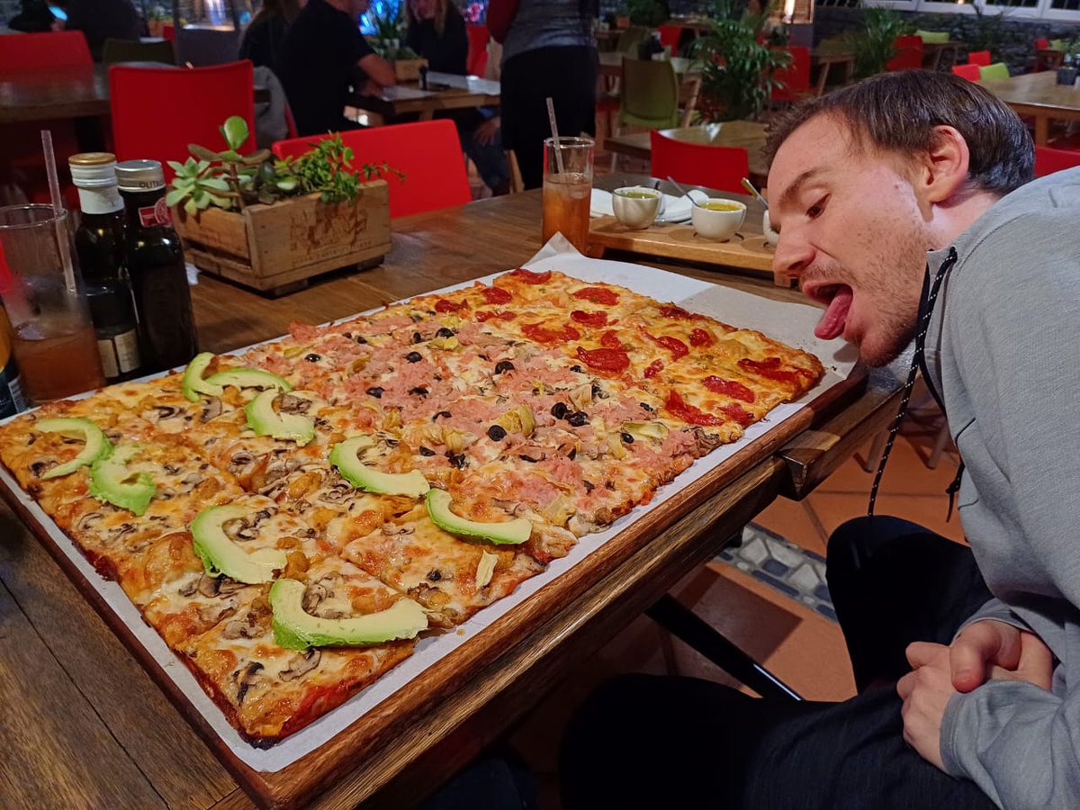 When she says "don't touch the food. I want to take a photo first"