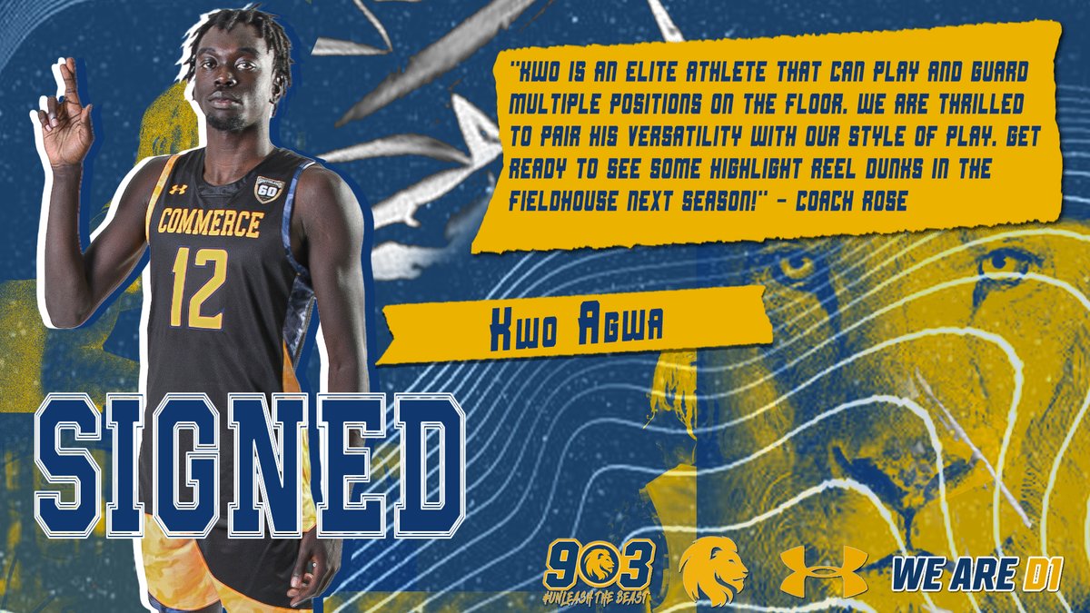 🏀SIGNED! Welcome to A&M-Commerce, Kwo! #LT #3G 🎥: youtu.be/h5G_fwel6ns