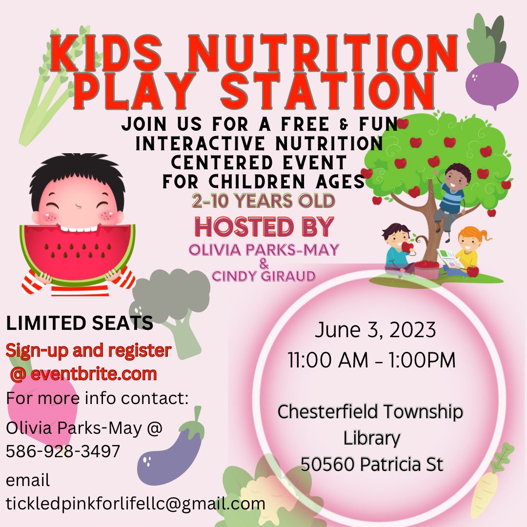 Free kids & family event this Saturday, June 3 @ 11 a.m. RSVP today #kidsactivities #Nutrition #MacombCounty