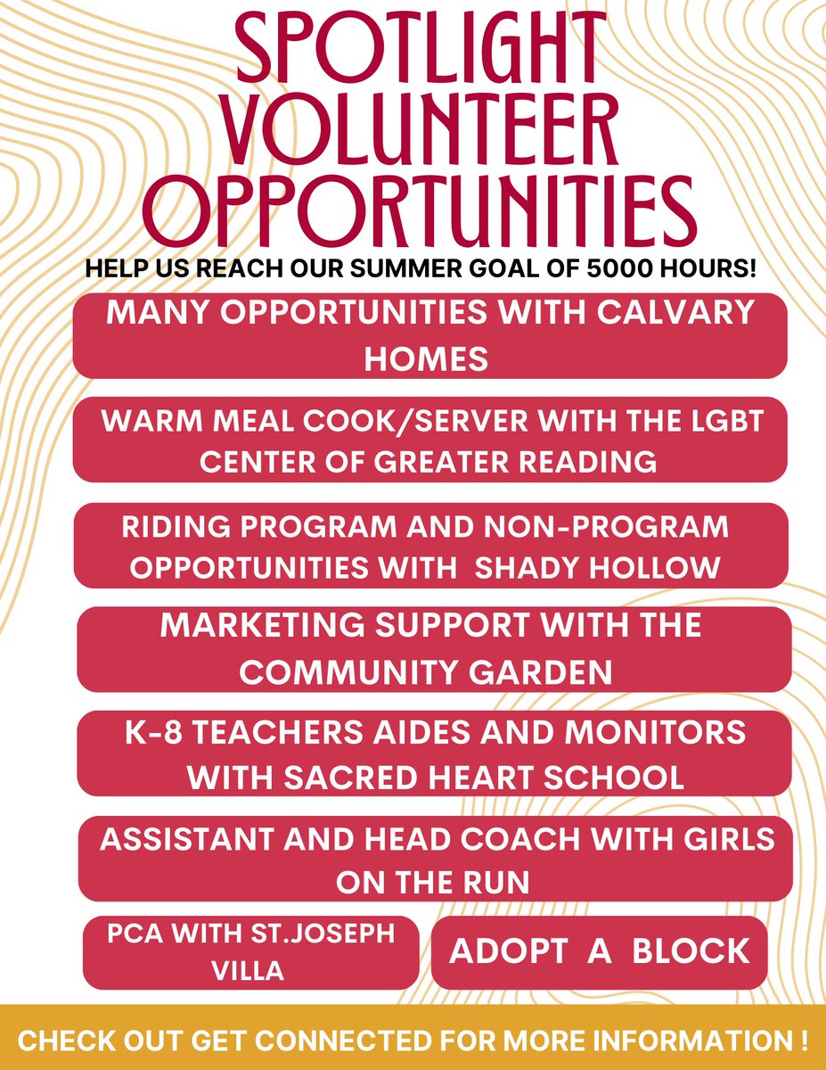 HolleranCenter's tweet photo. 🚨Want to contribute to the summer Serve-A-Thon but don't know where to start? Look no further! Here are this week's spotlight service opportunities!

🚨More information and other service opportunities can be found on Get Connected. 

#servicespotlight #Summerofservice https://t.co/MszXnkKunQ