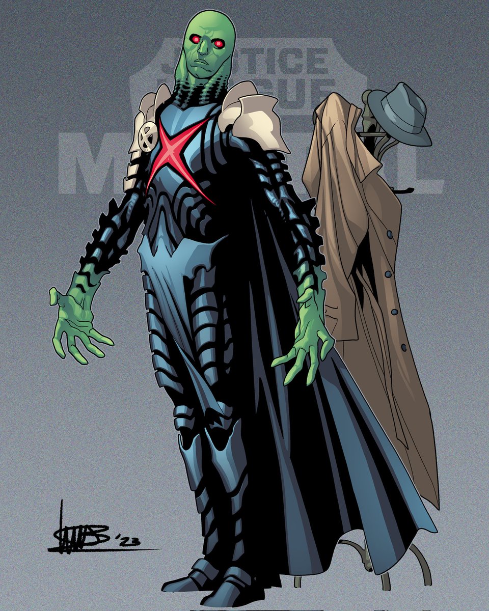 JUSTICE LEAGUE MORTAL: MARTIAN MANHUNTER!
Fourth entry, with our favorite alien detective. 
#justiceleaguemortal #martianmanhunter #dcu