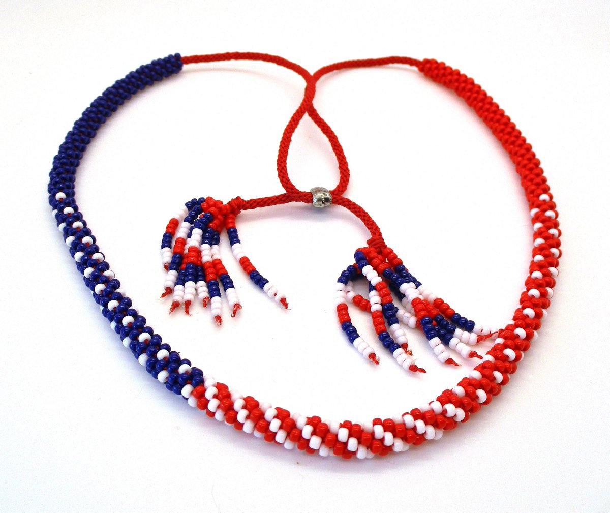 ToccoLee's tweet photo. Excited to share the latest addition to my #etsy shop: Patriotic kumihimo beaded braid https://t.co/Zt8EXqcm6c #red #independenceday #round #patrioticflags #blue #yes #no #women #glass#tartocstreasures https://t.co/zAgoGWEXYD