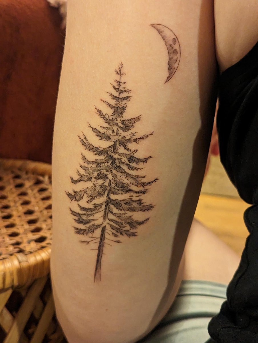 It came out so well. I hope it stays this sharp as it heals 🥺🌲🌙