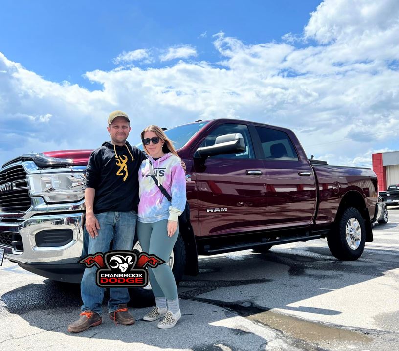 Congratulations to Tyler and Jenna on their purchase of this #Ram 3500 #CumminsDiesel #truck! #CranbrookDodge #CranbrookDodgeOnTheStrip #Ram3500m#DieselTruck #HeavyDutyTruck #RamCountry #RamFamily