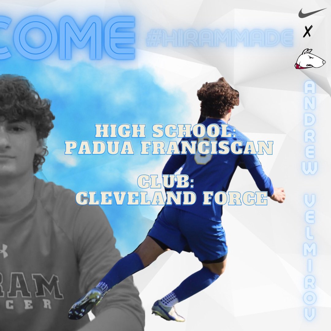 Yet another commit! Please help us welcome Andrew Velemirov!

Andrew is coming to us from Padua Franciscan High School, he also plays club for Cleveland Force!

Welcome to the Hiram Family Andrew!

#competitivenotcombative 
#wearexi
#strongertogether 
#hirammade
#nextchapter