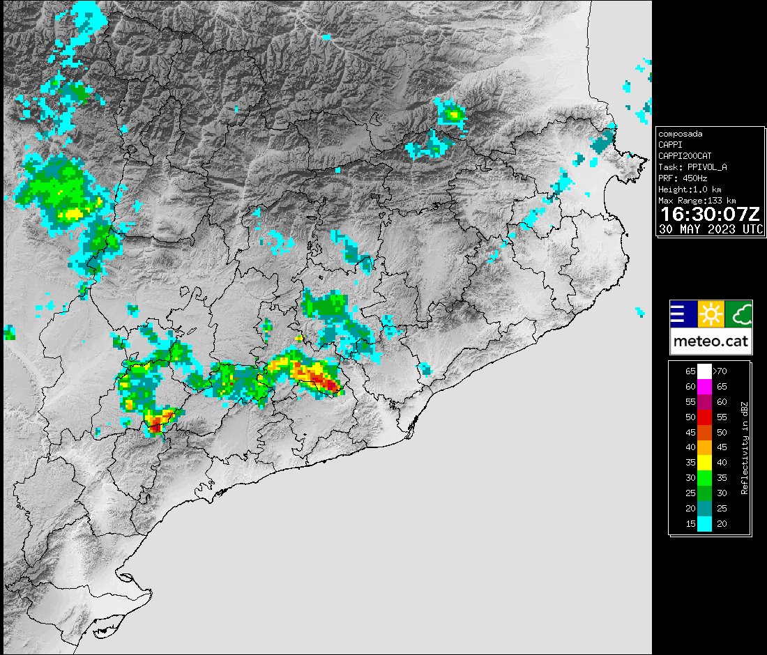 meteocat's tweet photo. El xàfec s'ha intensificat a l'Anoia. https://t.co/h2VEprAqeW