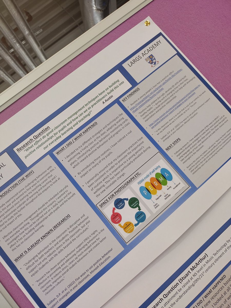 LargsLT's tweet photo. @LargsAcademy So proud to be part of such a professional, committed, passionate teaching community @LargsAcademy ! Professional Enquiries, all with a different research question, but one common focus - our pupils !! 😊😊 https://t.co/VAIgQ8ZETs