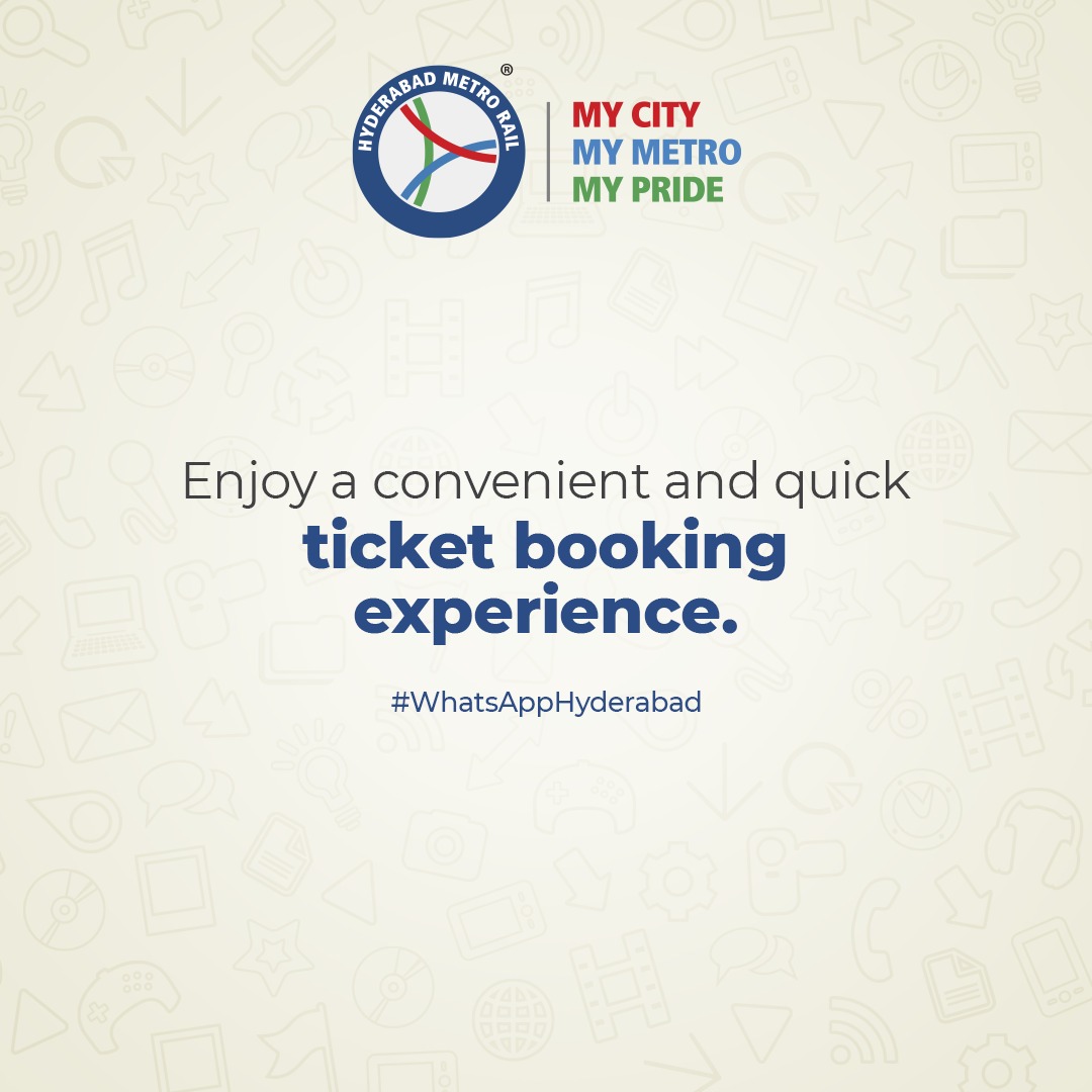 ltmhyd's tweet image. Spell speed and convenient ticket booking on WhatsApp. Simply text hi to +91 8341146468 and pay the amount, and get your QR tickets, right on your mobile.

Our Instagram and Facebook handles now offer the WhatsApp ticketing feature. Just click on it, and you&apos;ll have your tickets…
