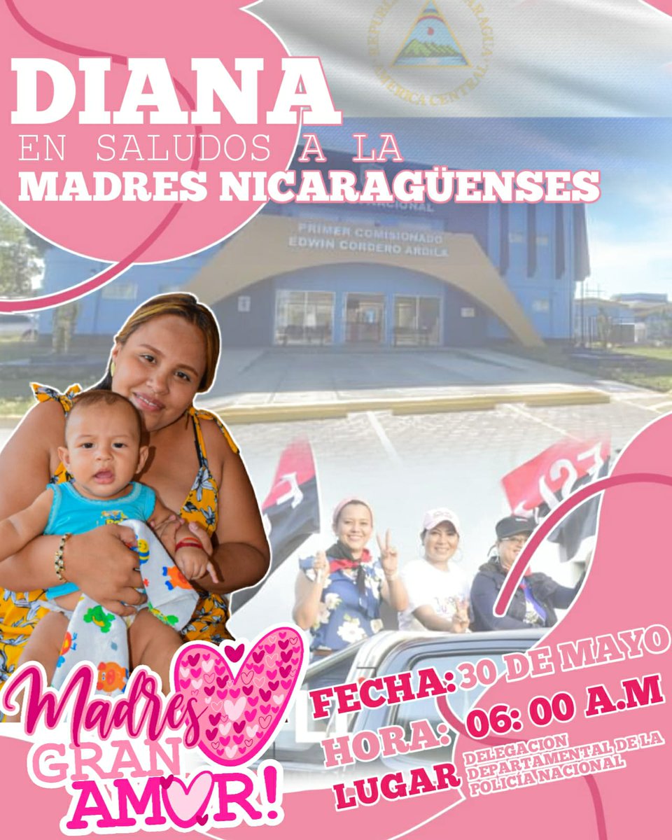 Celebremos a las Madres Leonesas con una alegre Diana.
📝 30 de Mayo 2023.
🕰️ 06 A.M. 
👪 @LeonPrimeraCap1

@TE2021
@Titomara2
@Amanecerabz

#Nicaragua
#Diadelasmadres
#MadresGranAmor
#DeZurdaTeam
#RenacimientoDelSur