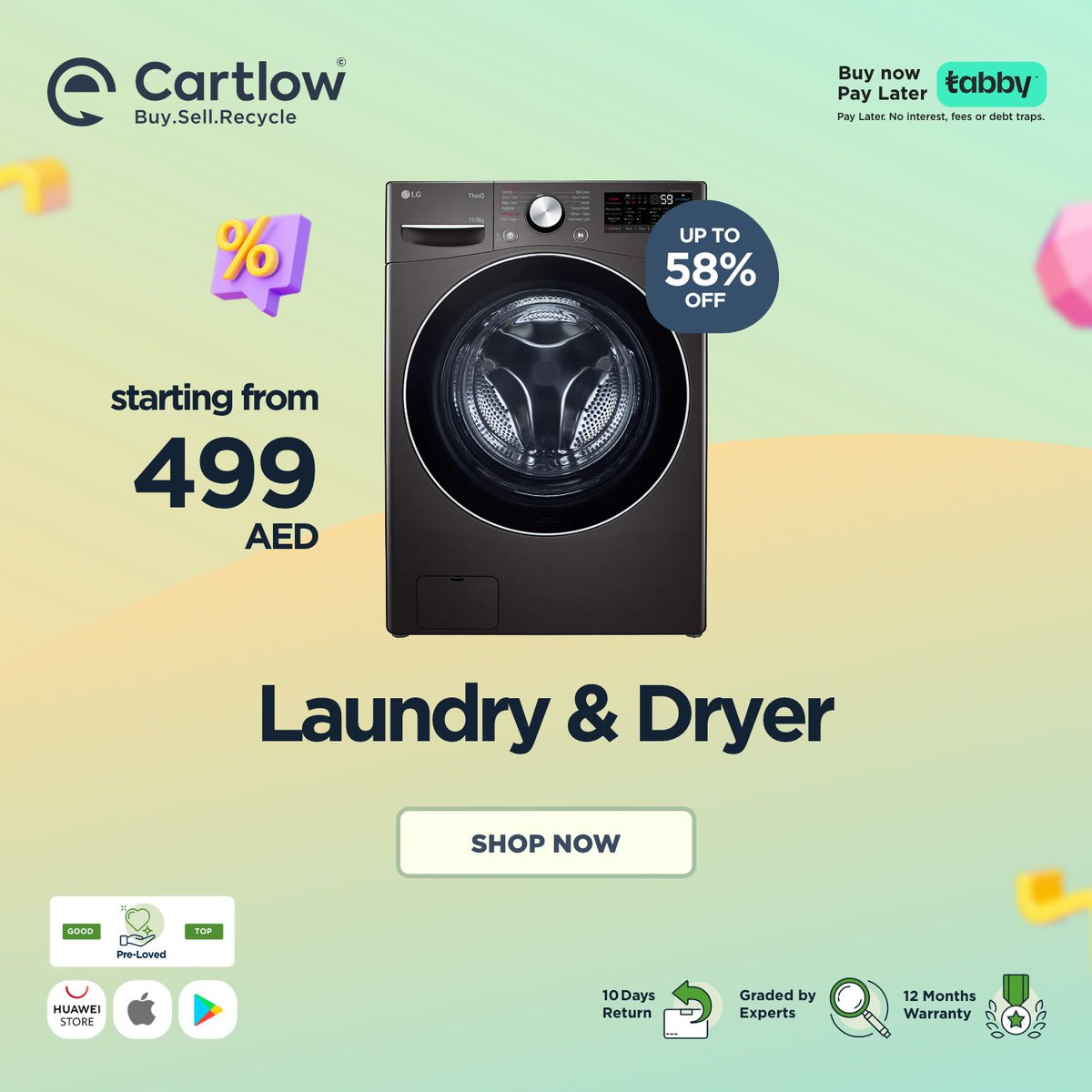 Make laundry day a breeze with today’s irresistible deal👀🥳
Get it now and enjoy top-quality machines without breaking the bank 😉💸

Shop Now 👇
bit.ly/3qcRljC 

#cartlow
#cartlowdeals

#Discounts   #onlineshopping