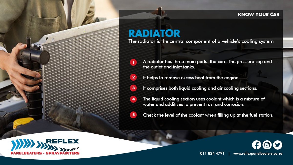 RPanelbeaters's tweet photo. WHY ARE RADIATORS IMPORTANT? A #radiator is an important component of the engine's cooling system.
#panelbeaters #spraypainters #autorepair #carrepair #approved #trained #radiator #radiators #cooling #intercoolers #antifreeze #safety #integrity #drive #cars https://t.co/UDYeFRrxwE