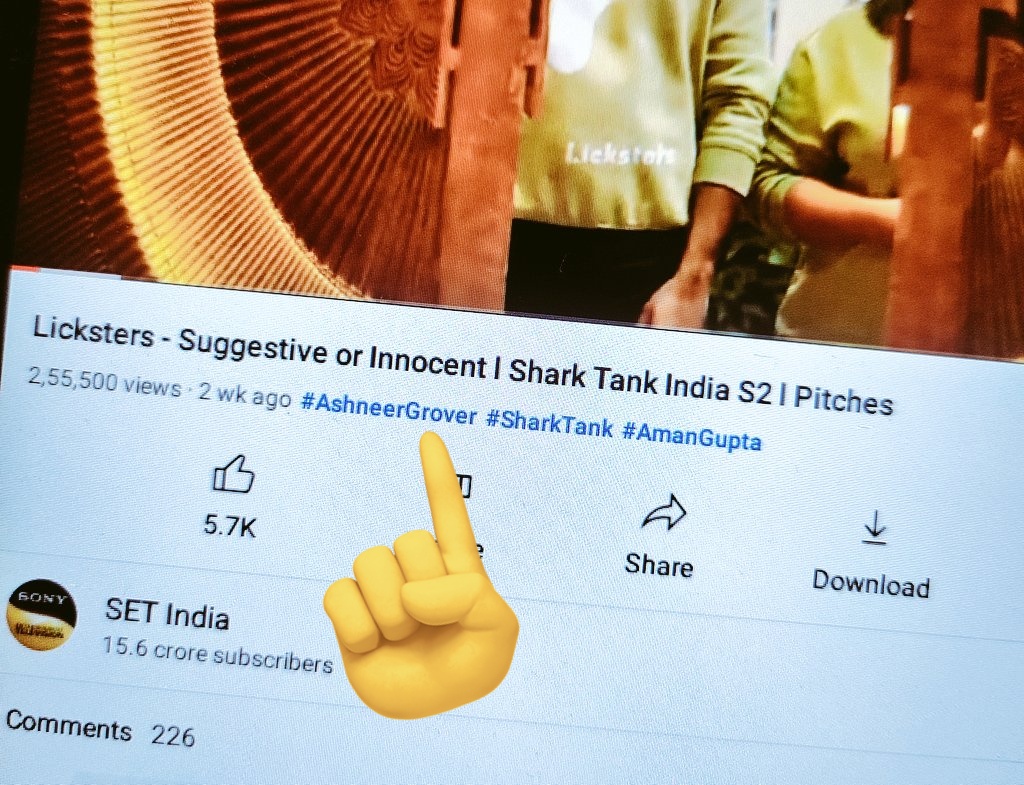 Build your brand image so big that even after you leave a show, they use your name to promote themselves..🔥🔥

#SharkTank #AshneerGrover #SETIndia