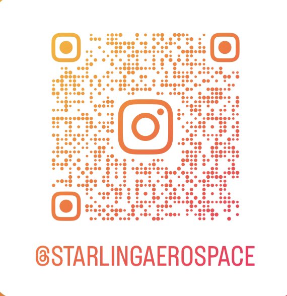 Starling Aerospace is on #Instagram! Scan the QR code and give us a follow ⬇️ 📸 #aircraftinteriors #avgeeks #aviationlovers